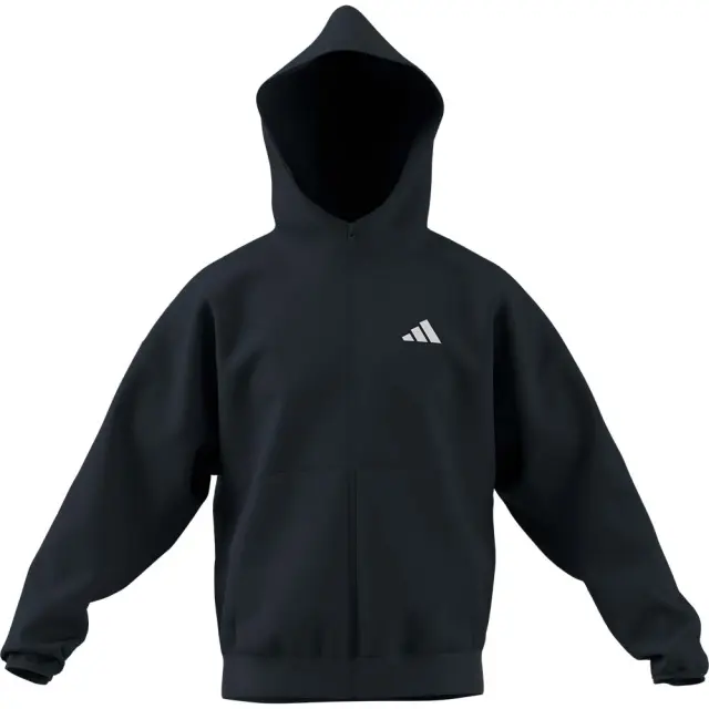 adidas Sportswear Men's Future Icons Small Logo Full-Zip Hoodie Πετρόλ JW7123 (adidas Sportswear) 2