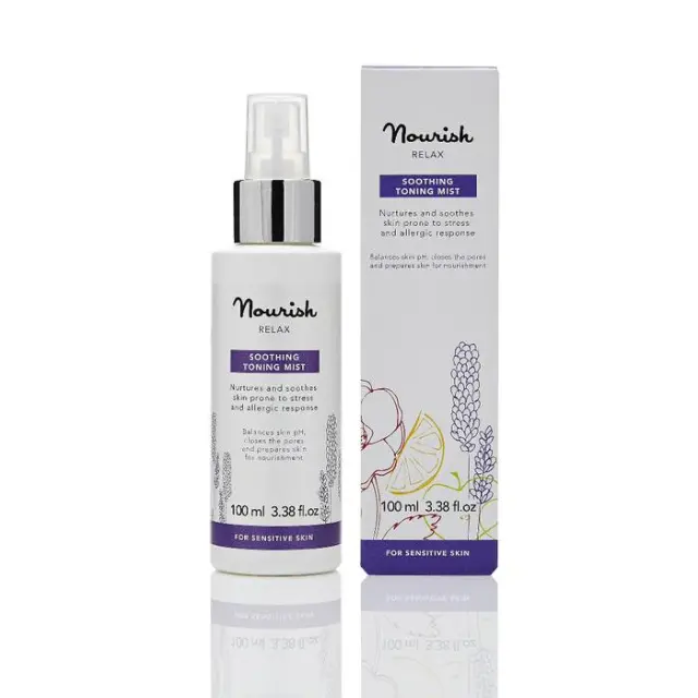 Nourish London Relax Soothing Toning Mist - Βιολογικό Τονωτικό Mist Προσώπου Για Ευαίσθητη Επιδερμίδα