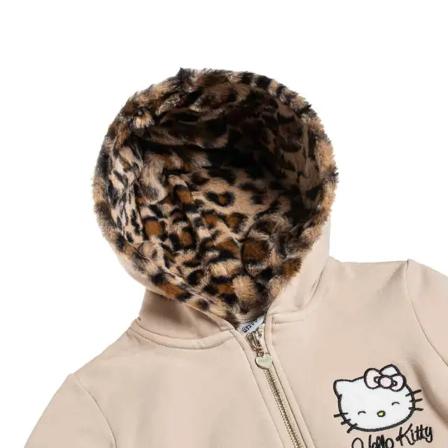 Ζακέτα φούτερ Hello Kitty με κέντημα 2
