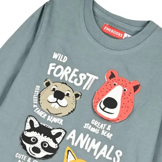 Παιδική μπλούζα για αγόρι wild forest animals Energiers 12-125138-5 5210293506577 3