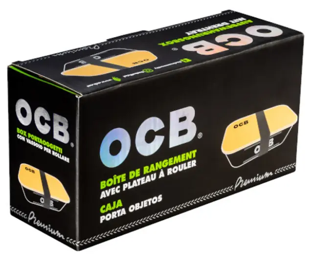 Πλαστικό Κουτί Αποθήκευσης OCB Μαύρο 20x10.5x6.5cm με Ξύλινο Καπάκι-Δίσκο 3