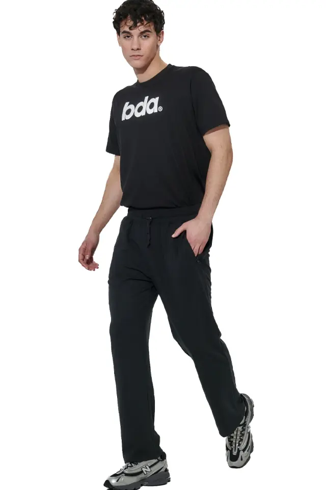 Body Action Men's Essentials French Terry Pants Black 023624-01-01 - S 3