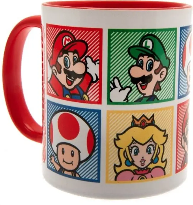 SUPER MARIO RED COLOURED INNER MUG - Fan Shop and Merchandise