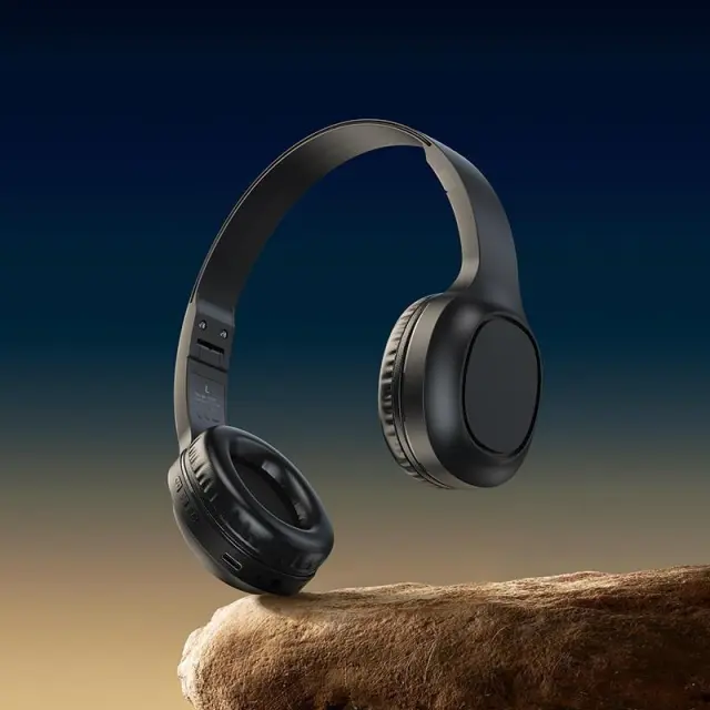 Wireless Ακουστικά Stereo Hoco W46 Charm V5.3 200mAh AUX Μαύρα 2