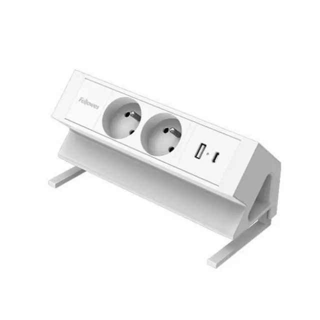 Fellowes Power Strip Power Desk 2 White (100137185)