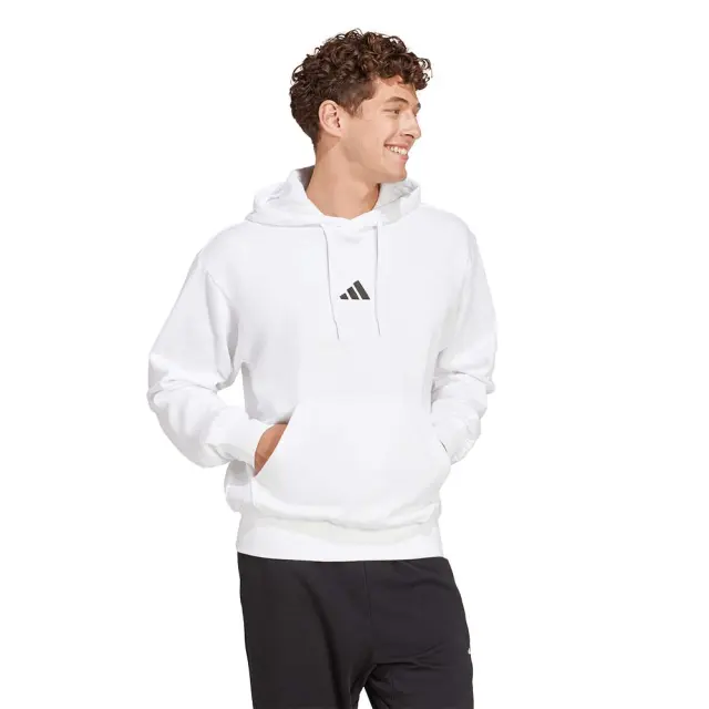 adidas Sportswear Men's Feelcozy Hoodie Άσπρο JE3808 (adidas Sportswear) 3
