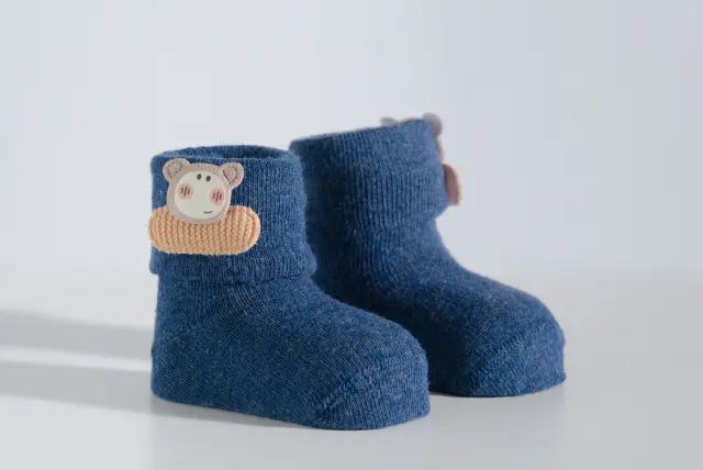 Socks Baby Panda Μπλέ