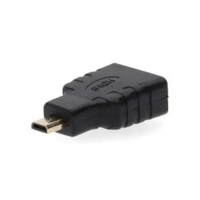 Αντάπτορας High Speed HDMI with Ethernet, HDMI micro αρσ. - HDMI θηλ., με επίχρυσες επαφές. 2