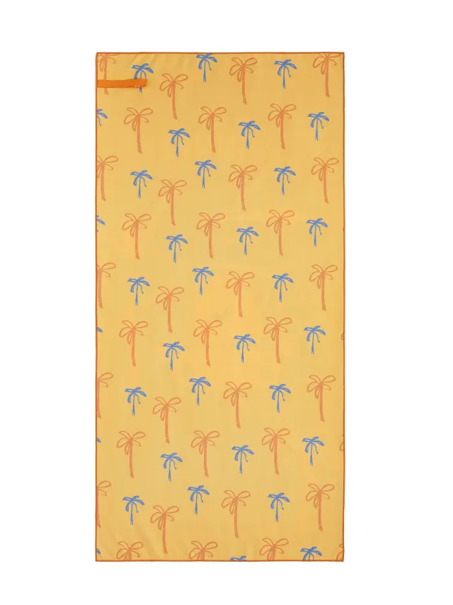 Πετσέτα Θαλάσσης 70x140 Nima Lion Trip Blue-Orange 100% Microfiber 3