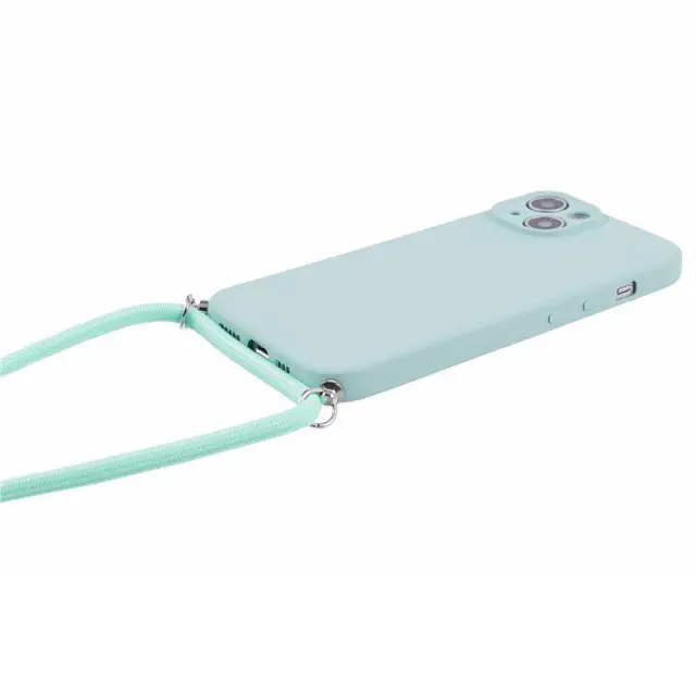 Θήκη Σιλικόνης με Κορδόνι για το Λαιμό για iPhone 14- Mint OEM 2