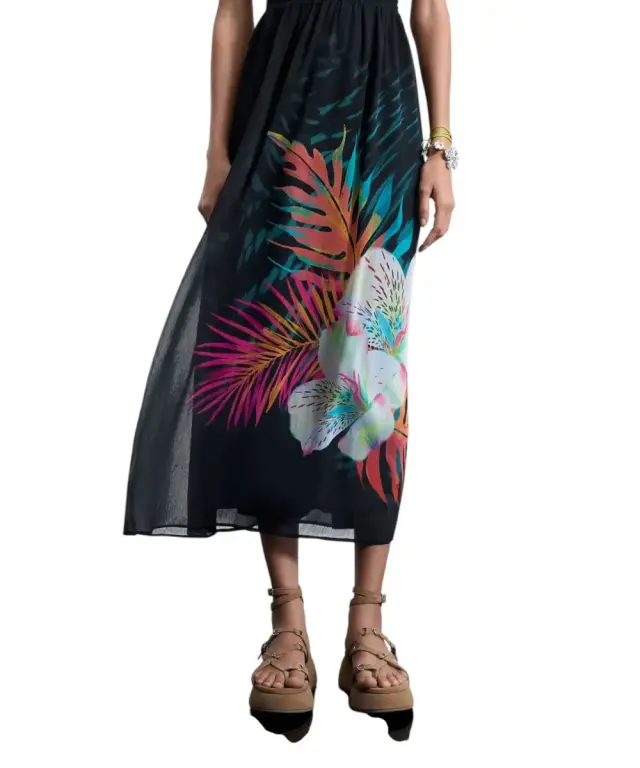 Desigual - Γυναικείο Φόρεμα Swim Daikiri Halter 26SWVW66-2000 Μαύρο - XS 3