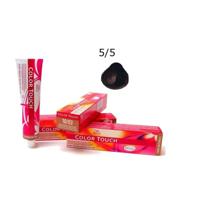 Wella Color Touch Vibrant Reds 5/5 Καστανό Ανοιχτό Μαονί 60ml 2