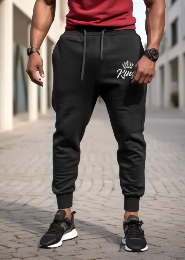 Φόρμα Noshame® Μαύρη με τύπωμα - 3025022 - XXL