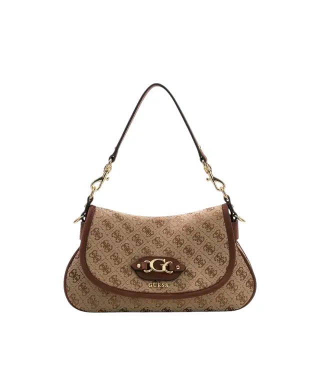 Guess - Γυναικεία Τσάντα Ώμου/Χειρός Samantha HWJG2313190-LGW Καφέ