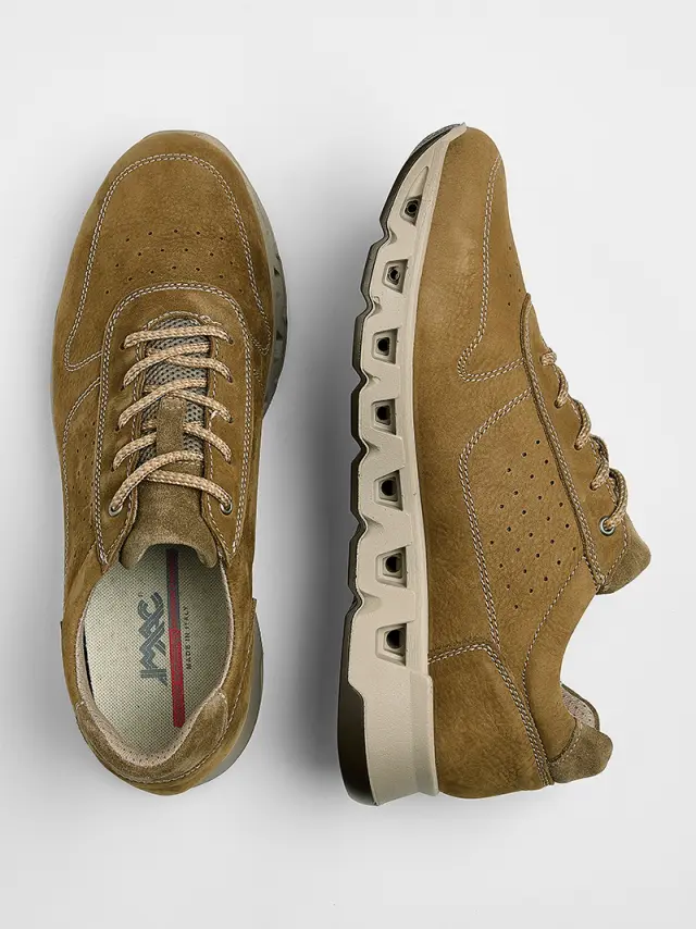 Imac Sneakers Ανδρικό δέρμα Nubuck Καφέ IMA/103350 TAUPE 3