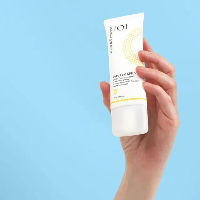 Geek & Gorgeous Zero Feel SPF50 Sunscreen Αντηλιακό Προσώπου, 75ml 3