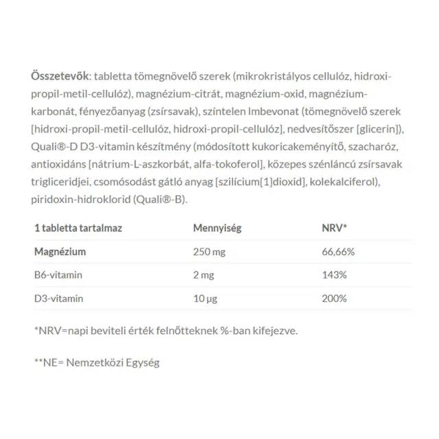 JutaVit Magnesium 250 mg + B6 With Extended Release 2