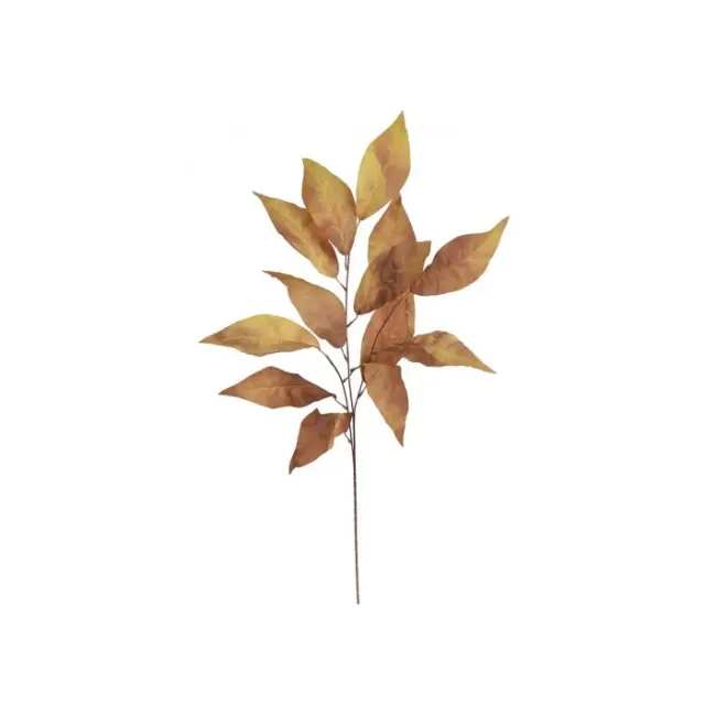 Κλαδί τεχνητό με φύλλα, καφέ-κίτρινο, 108cm