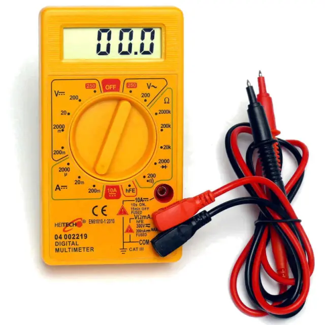 Ψηφιακό Πολύμετρο Με Οθόνη Και Buzzer HEITECH 04002219