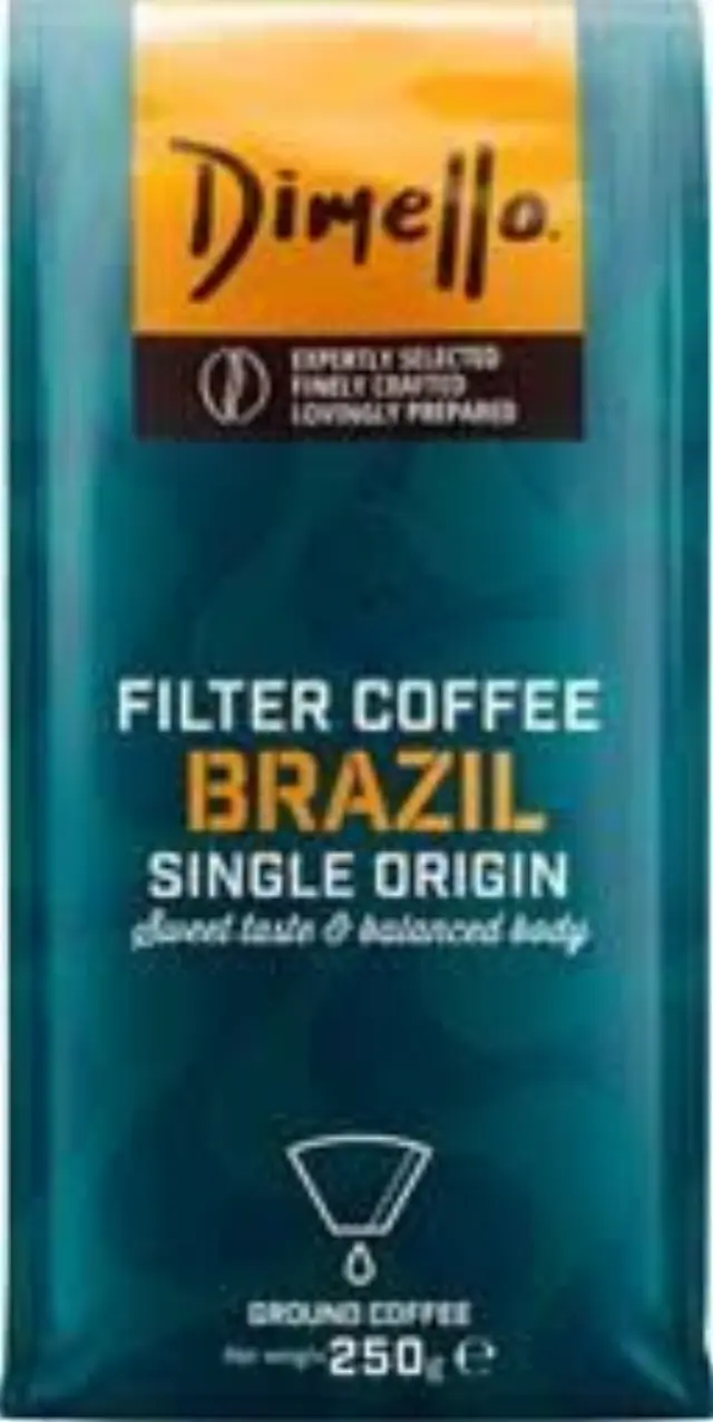 Dimello Καφές Φίλτρου Brazil 250g Αλεσμένος
