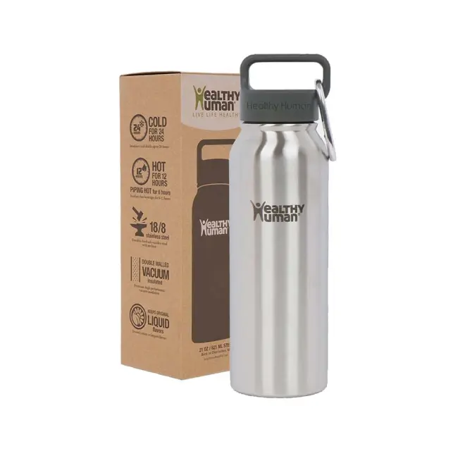 Healthy Human Stein 21oz/621ml Thermos Bottle Ασημί HH-SOB43 (Healthy Human) - One Size 2