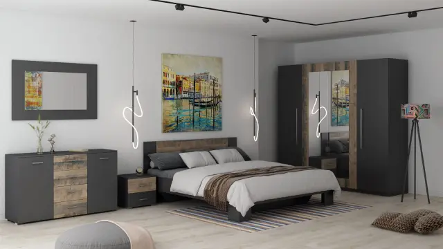 Καθρέπτης Τοίχου με Ξύλινο Πλαίσιο DAVINA 117x75cm 3