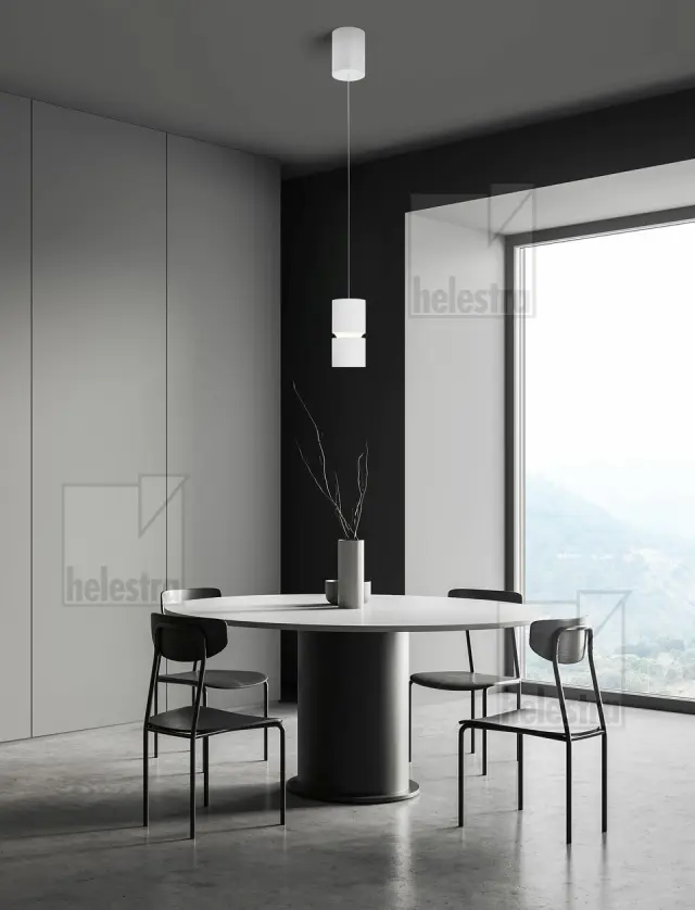 Φωτιστικό Κρεμαστό LED ROK Ματ Λευκό 10W 2700K Ρυθμιζόμενη Δέσμη 20–60° Dimmable IP20 Άσπρο 3