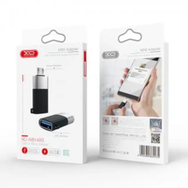 Αντάπτορας USB High-Speed Α αρσ. - Micro USB αρσ., σε μαύρο χρώμα 2