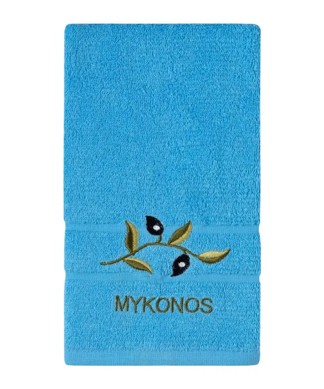 Πετσέτα Προσώπου (50cm x 100cm) Μπλε με Κλαδί ΜΥΚΟΝΟΣ -