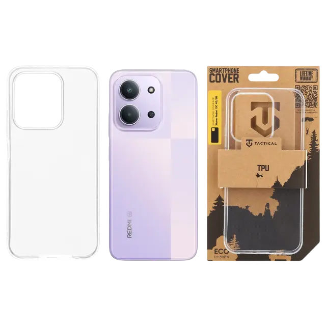 Tactical TPU Cover for Xiaomi Redmi 15C 4G/5G Transparent 3