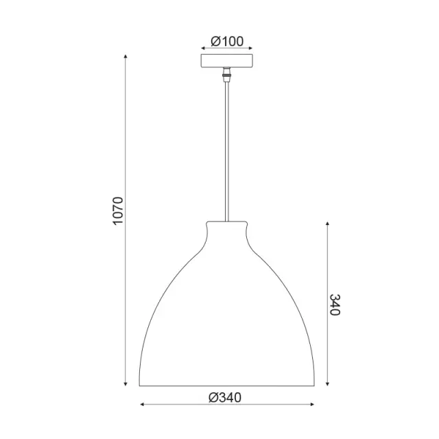 ΚΡΕΜΑΣΤΟ Φ/Σ 1ΧΕ27 ΚΑΛΑΜΙ Φ34ΧΗ107CM OIA / ML1013011N 3