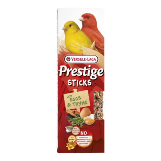 Versele Laga Prestige Sticks Canaries Αυγό και Θυμάρι 2x30gr