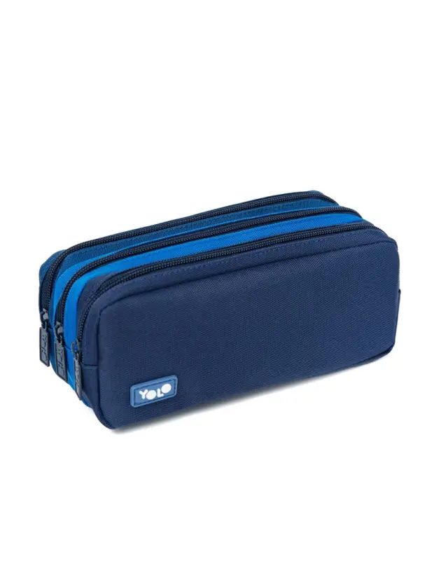 Yolo Τριπλή κασετίνα Dark Blue / 90139 (YOLO)