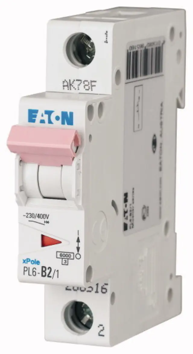 PL6-C4/1 Miniature circuit breaker (MCB), 4 A, 1p, characteristic: C