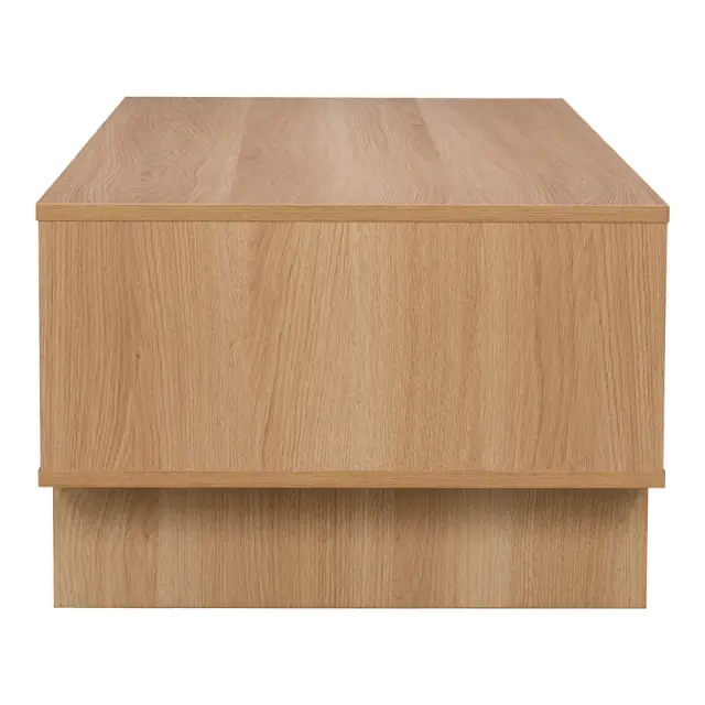 Τραπέζι σαλονιού Jenfia pakoworld mdf σε φυσική απόχρωση 110x55x38,5εκ 2