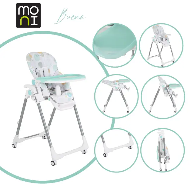 MONI - High chair Bueno blue - 3801005151097