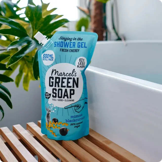 Marcel's Green Soap Αφρόλουτρο - Μιμόζα & Μαύρη Σταφίδα - Ανταλλακτικό - 500 ml 3