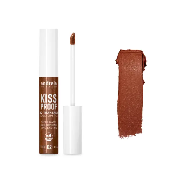 Andreia Κραγιόν Kiss Proof Liquid 22-BROWN GLITZ