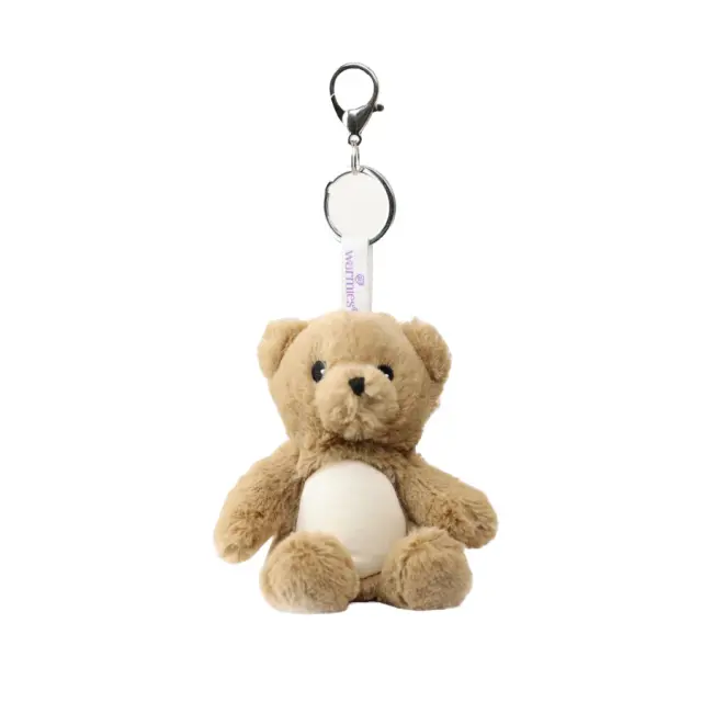 Warmies® Bag Charms Καφέ Αρκουδάκι