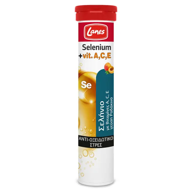 Lanes Selenium + Vit A, C & E Αναβράζων Σελήνιο µε Βιταμίνες Α, C, E, 20eff.tabs