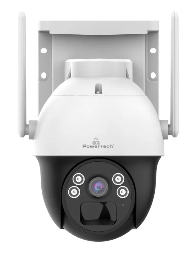POWERTECH smart ηλιακή κάμερα PT-1341, 4MP, WiFi, PTZ, SD, IP66 2