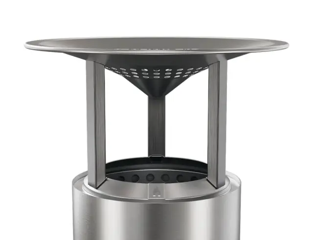 Εκτροπέας Θερμότητας Solo Stove για εστία Mesa, με αποσπώμενα πόδια και διαστάσεις 26.9x15.3cm Mesa Heat Deflector 2