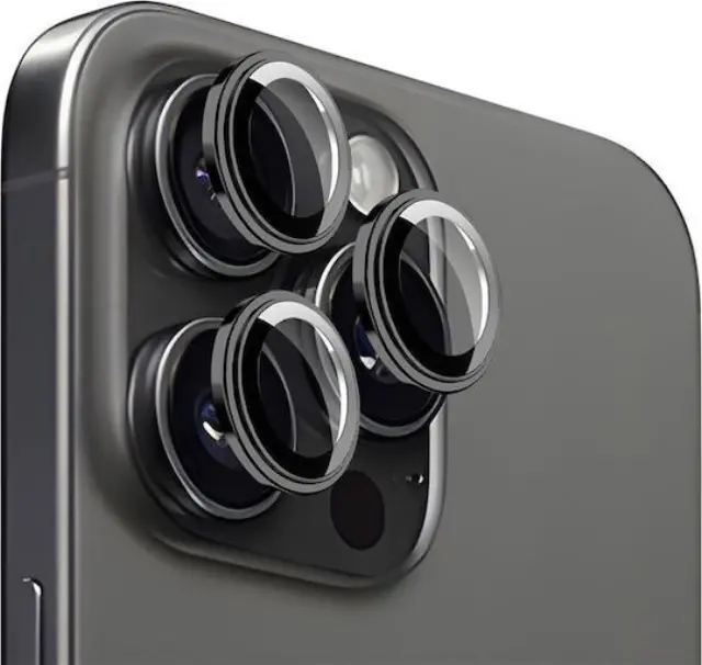Mobile Origin Easy Lens guards, black - iPhone 15 Pro / 15 Pro Max