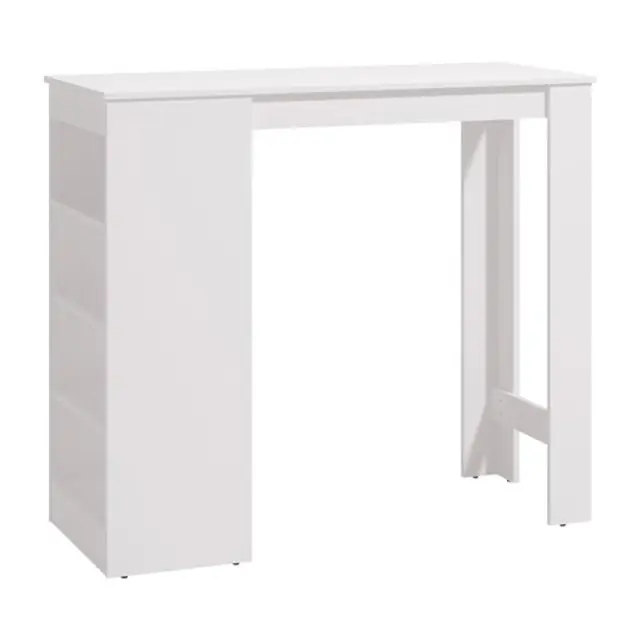 ΤΡΑΠΕΖΙ-ΜΠΑΡ VALENCE ΛΕΥΚΟ 120x50x105εκ