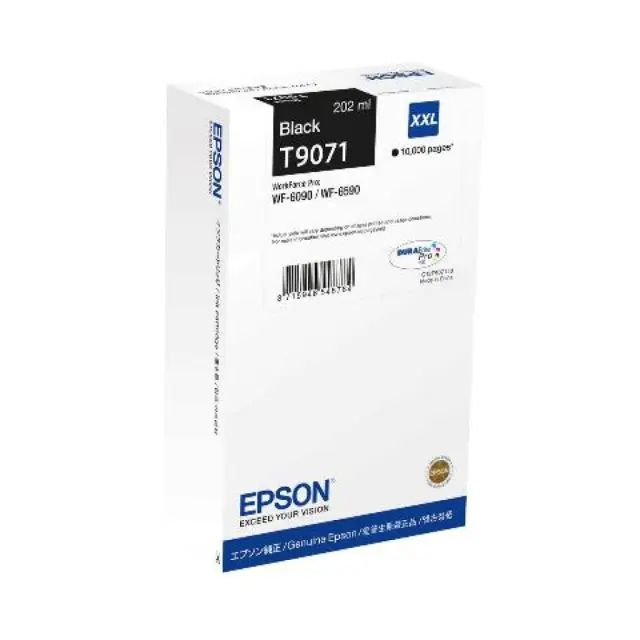 Epson T9071 Γνήσιο Μελάνι Εκτυπωτή InkJet Μαύρο (C13T90714N)