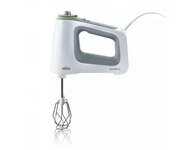 Μίξερ Χειρός Braun MultiMix 5 HM5100WH με ισχύ 750W, 9 ταχύτητες και Turbo - White - 5 τεμάχιαHM5100WH 2