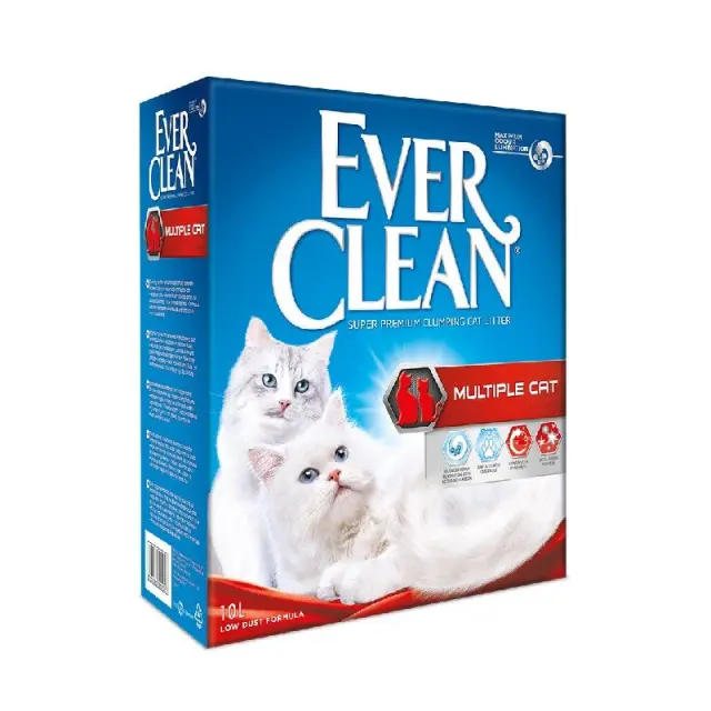 Ever Clean Multiple Cat Συγκολλητική Άμμος για Γάτες 10lt Μονόχρωμο