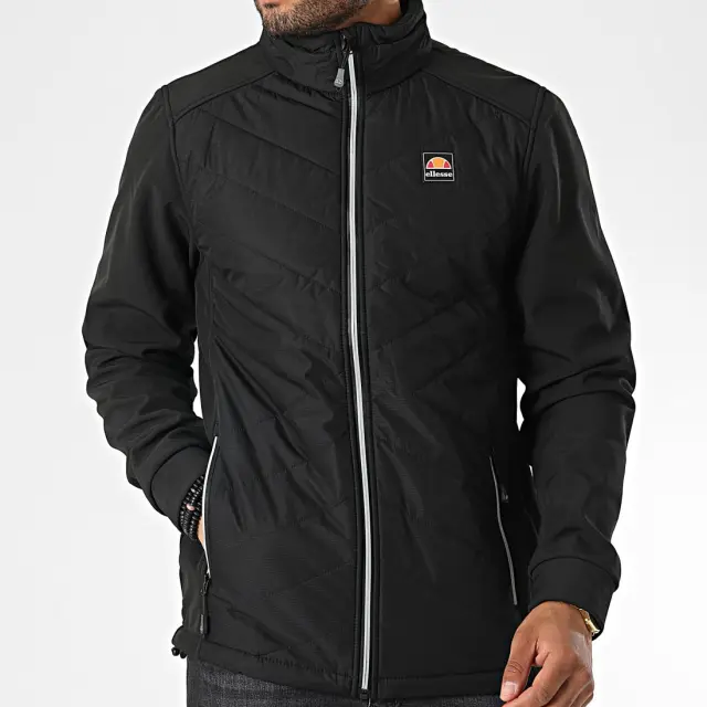 ELLESSE MONTELLIO JACKET ΑΝΔΡΙΚΟ ΜΠΟΥΦΑΝ - BLACK BLACK
