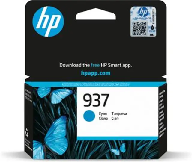 HP 937 Cyan Original Ink Cartridge