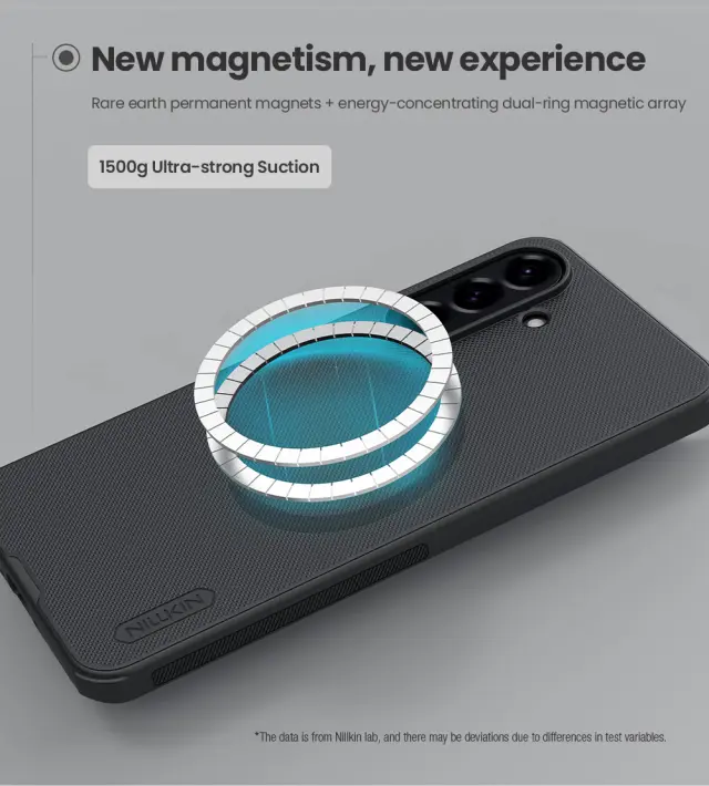 Nillkin Super Frosted PRO Magnetic Back Cover for Samsung Galaxy A56 5G Black 3